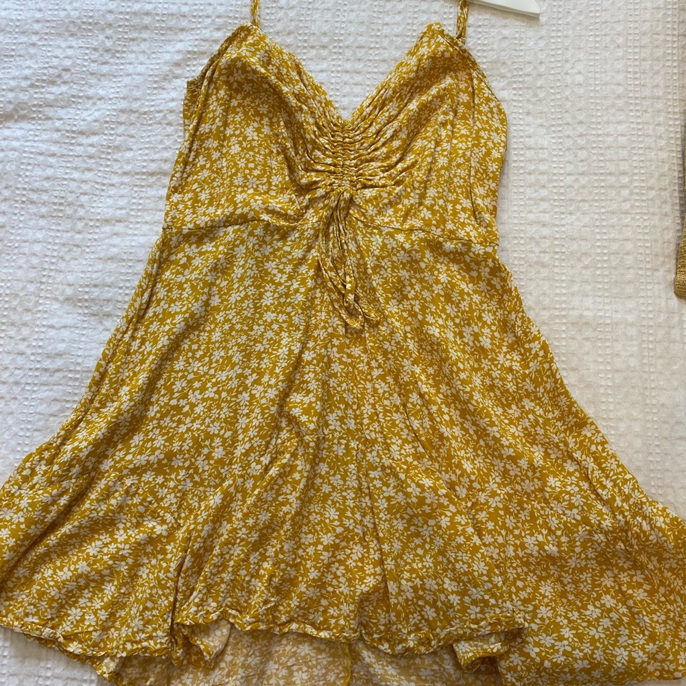 Yellow flower sundress